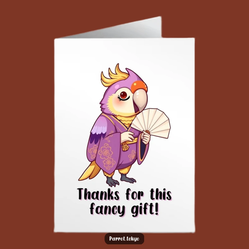 Free Printable Thank You Card: Proud Parrot Appreciates Fan