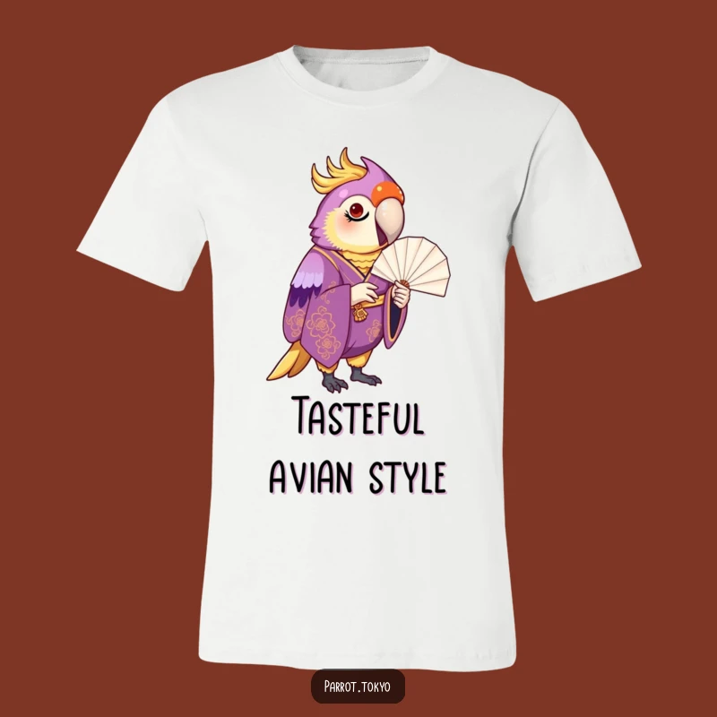 Funny Proud Parrot Kimono Fan T-Shirt - Fancy Bird, Hilarious Style