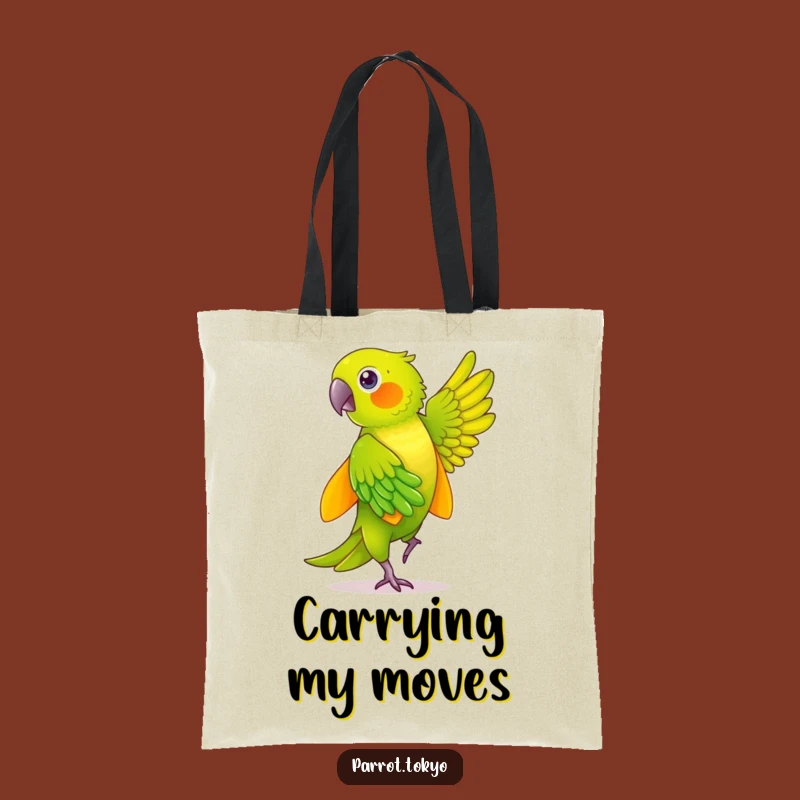 Funny Green Parrot Kimono Tote Bag - Stylish & Hilarious Carry-All